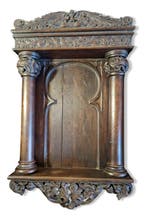 Gotische stijl Altaar - Hout - 1850-1900 - 44 × 72 cm