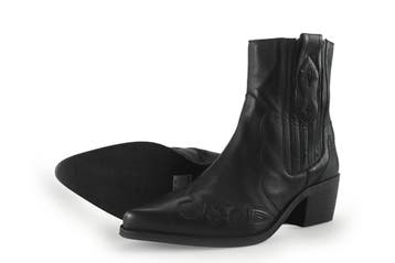 Manfield Cowboy laarzen in maat 38 Zwart, Verzenden, Zwart, Zo goed als nieuw, Manfield