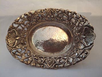 Mand (2) - Zilveren mand 800/1000 gekeurd. Periode 1930., Antiek en Kunst