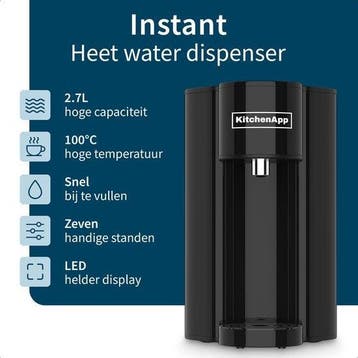 2dekans | Waterkoker met temperatuurregeling - 2.7L -, Ophalen of Verzenden, Zo goed als nieuw