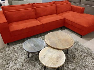 Loungebank Ilpendam - loungebanken - Oranje, Huis en Inrichting, Nieuw, 150 cm of meer, Stof, 250 tot 300 cm