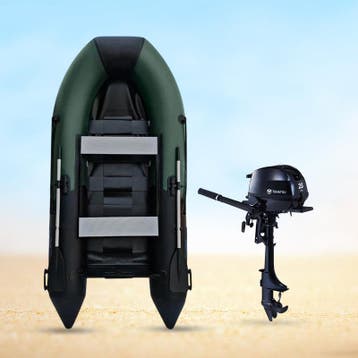 Rubberboot - 330 cm - Lattenbodem - Tohatsu 2.5 pk, Ophalen of Verzenden, Nieuw, Buitenboordmotor, Overige materialen