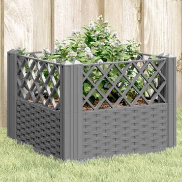 vidaXL Plantenbak met pinnen 43,5x43,5x43,5 cm polypropeen, Verzenden, Nieuw, Kunststof
