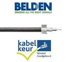 Belden CX9D0 Coax 9 DuoBond+ PVC Kabelkeur zwart per meter, Ophalen of Verzenden, Nieuw, Kabel of Snoer