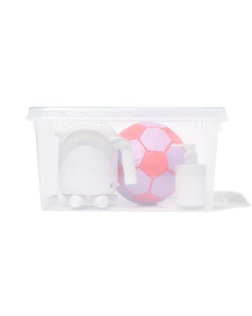 HEMA Opbergbox 32L London transparant 50x39x26, Huis en Inrichting, Verzenden, Nieuw