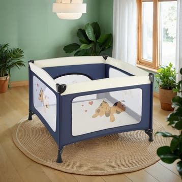 Baby box Tommy Junior 105x105x78cm - blauw, Kinderen en Baby's, Boxen, Verzenden, Nieuw