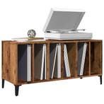 vidaXL Platenkast 100x38x48 cm bewerkt hout oud houtkleurig, Verzenden, Nieuw