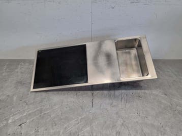 RVS Rieber Warmhoudplaat met bain marie 1/1 GN 230V 144 cm, Ophalen of Verzenden, Gebruikt