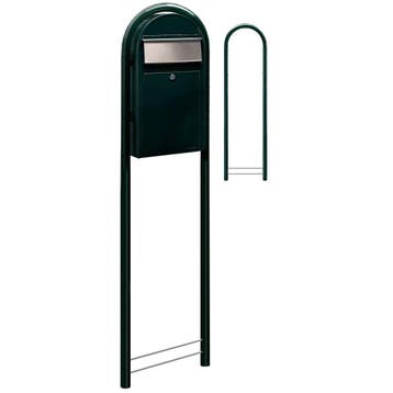 Bobi Grande S (slim) wandbrievenbus staal - zwartgroen, Verzenden, Nieuw