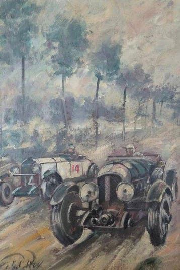 Attributed to Rob Roy (XX) - Course automobile, Antiek en Kunst