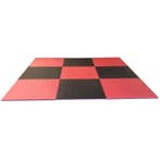Puzzelmattenset 2 cm. rood/zwart 9 m2, Ophalen of Verzenden, Nieuw