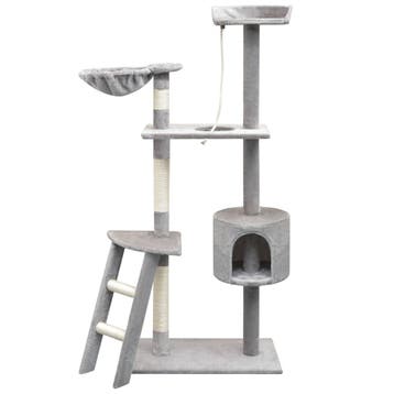 vidaXL Kattenkrabpaal met sisal krabpalen 150 cm grijs, Verzenden, Nieuw