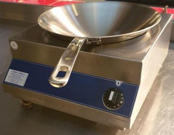 Occasion Inductie wok, opzetmodel, Ophalen, Gebruikt, Overige typen