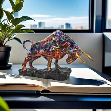 Decoratief ornament - Limited Edition Wall Street Bull