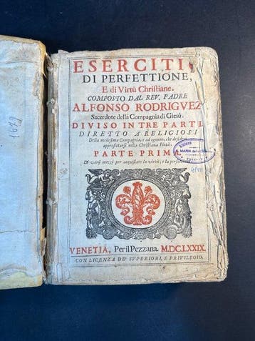 Alfonso Rodriguez - Esercitio di Perfettione, e di Virtù, Antiek en Kunst, Antiek | Boeken en Bijbels