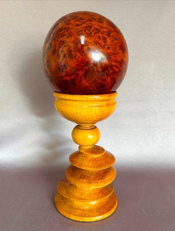 Decoratief ornament (2) - Marokko - Thuya Bal op standaard