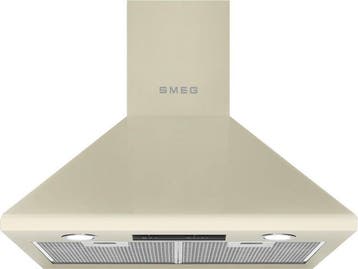 SMEG KSED65PE - Wandschouw Afzuigkap - 600 m³/u - Crème, Verzenden, Zo goed als nieuw