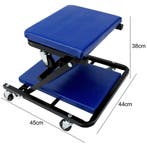 Monteursbed Blauw Zwart Metaal 92x44x12cm Stoel 150kg, Verzenden, Nieuw