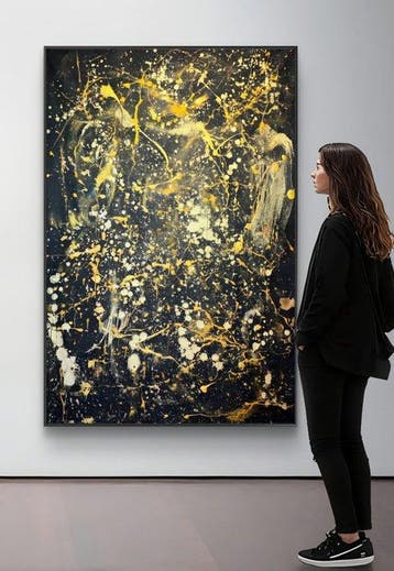 Irena Lenartowicz - Composition with Gold - XXL
