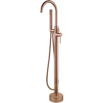 Vrijstaande Badkraan - Leoni - 110.9cm - Handdoucheset - RVS, Ophalen of Verzenden, Nieuw