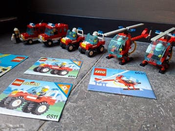 Lego Set - Legoland - 6 fireman sets, Nieuw