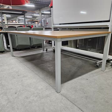 Zeer nette kantoortafel NIEUW eiken blad - 240x120 cm, Ophalen of Verzenden, Nieuw