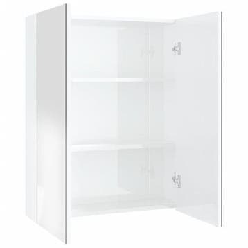Medicijnkast 60x75cm glanzend wit | Laatste Stuk!, Spiegelkast, Zo goed als nieuw, Minder dan 25 cm, Minder dan 100 cm