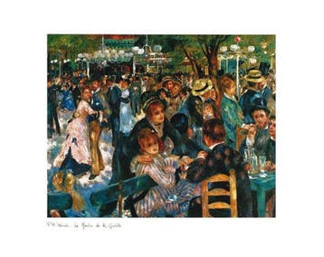 Kunstdruk Auguste Renoir - Le Moulin de la Galette 70x50cm, Huis en Inrichting, Verzenden, Nieuw
