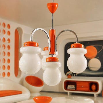 Plafondlamp - Glas, Staal