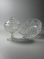 Brockwitz glasfabrik - Suikerkom (2) - BONBONNIÈRE + BOWL -
