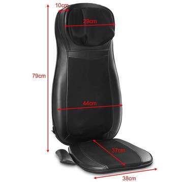 2dekans | Coast Massagestoelhoes Shiatsu Zwart – 78 x 46 x, Sport en Fitness, Ophalen of Verzenden, Zo goed als nieuw