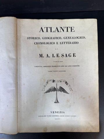 M. A. Le Sage - Atlante storico, geografico, genealogico,