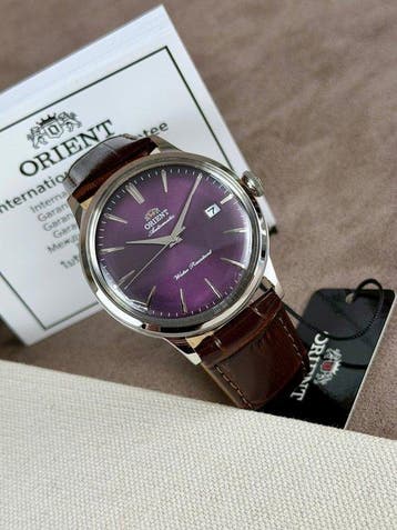 Orient - Bambino Date Automatic Purple - Zonder minimumprijs, Nieuw