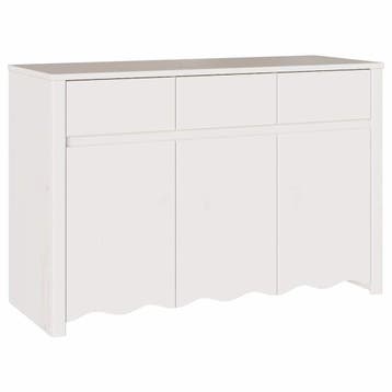 Opbergkast Wit | Stijlvol Grenen | 63% Korting, Gebruikt, 100 tot 150 cm, Ophalen of Verzenden, Grenenhout