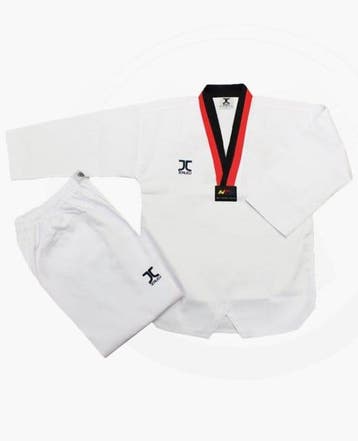 JC Club Taekwondo-pak Poom  | WT | band Wit (Maat: 130), Verzenden, Nieuw, Taekwondo, Vechtsportmateriaal