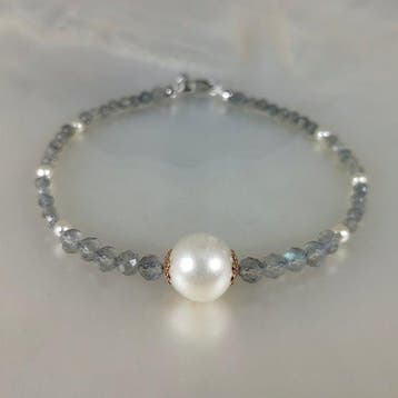 Zonder minimumprijs - Armband Zilver Parel - Parel -, Nieuw