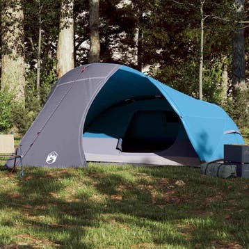 vidaXL Koepeltent 4-persoons waterdicht blauw, Caravans en Kamperen, Tenten, Verzenden, Nieuw, Tot en met 2