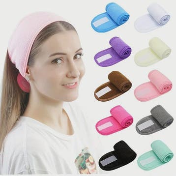Verstelbare Make-up Haarband (5 Stuks) - Zachte Handdoekstof, Verzenden, Nieuw