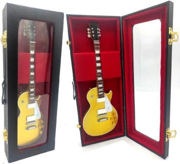 Universele replica gitaarkoffer voor miniatuur gitaar model, Ophalen of Verzenden, Nieuw, Pop, Beeldje of Miniatuur
