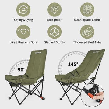 Naturehike Opvouwbare Loungestoel - Comfortabele Kampeerstoe, Verzenden, Nieuw