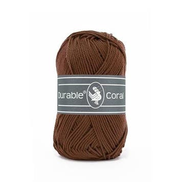 Durable Coral 385 Coffee - Haakgaren / Breigaren, Hobby en Vrije tijd, Breien en Haken, Ophalen of Verzenden, Nieuw, Breien of Haken