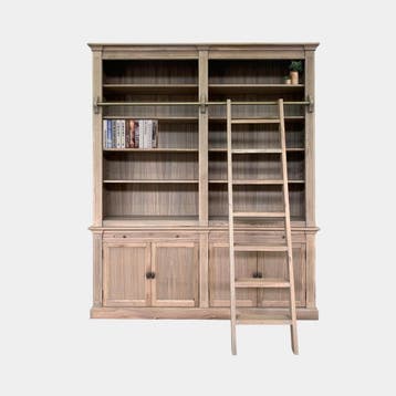 123Kast - Boekenkast Melena del Sur - 200x43x240H cm -  eike, Verzenden, Nieuw