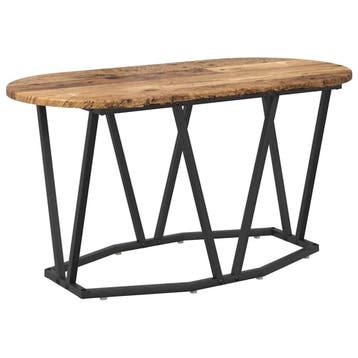 Ovale Salontafel Oud Hout | Tweedekansje | OP=OP, Minder dan 50 cm, 50 tot 100 cm, Nieuw, Ophalen of Verzenden