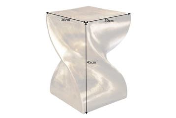 Sculpturale bijzettafel TWIST 45cm goud aluminium, Ophalen of Verzenden, Nieuw