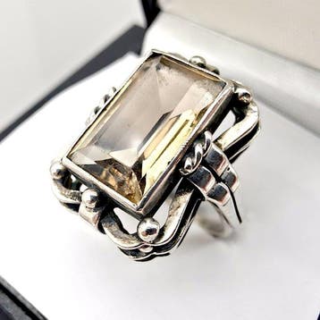 Zilver - Ring - Art Deco, Antiek en Kunst