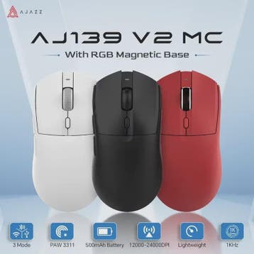AJAZZ AJ139 V2 MC Draadloze Gaming Muis met RGB Magnetische, Computers en Software, Verzenden, Nieuw
