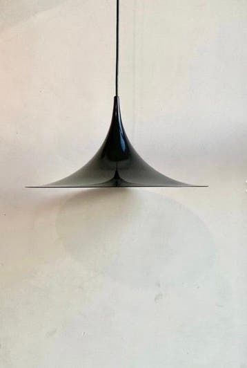 Plafondlamp - Gelakt metaal - Heksenhoed, Antiek en Kunst