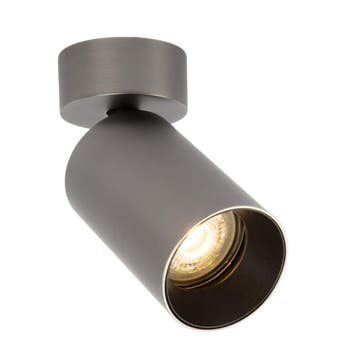 Mila 1 Rond Opbouwspot Gun Metal Binnenverlichting, Verzenden, Nieuw