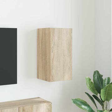 vidaXL TV Wandkast 30 x 31 x 60 cm Sonoma Bewerkt hout, Minder dan 50 cm, Verzenden, Nieuw, Minder dan 100 cm