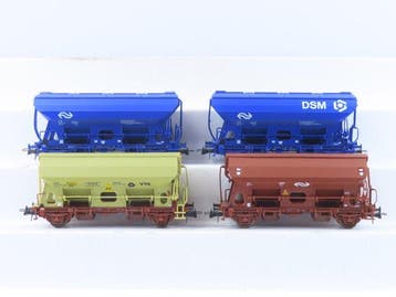 Roco H0 - 46248/46418/46424 - Modeltrein goederenwagon (4) -, Nieuw